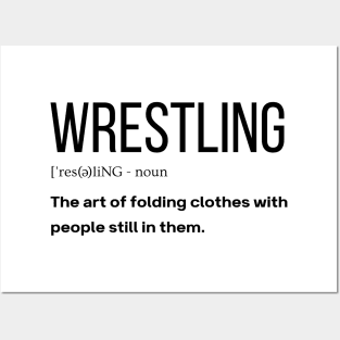 Wrestling Definition Funny gift Idea Posters and Art